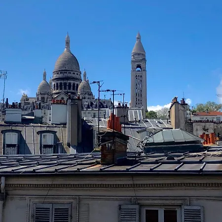 Appartement (57m2) Montmartre, vue Sacré Cœur *